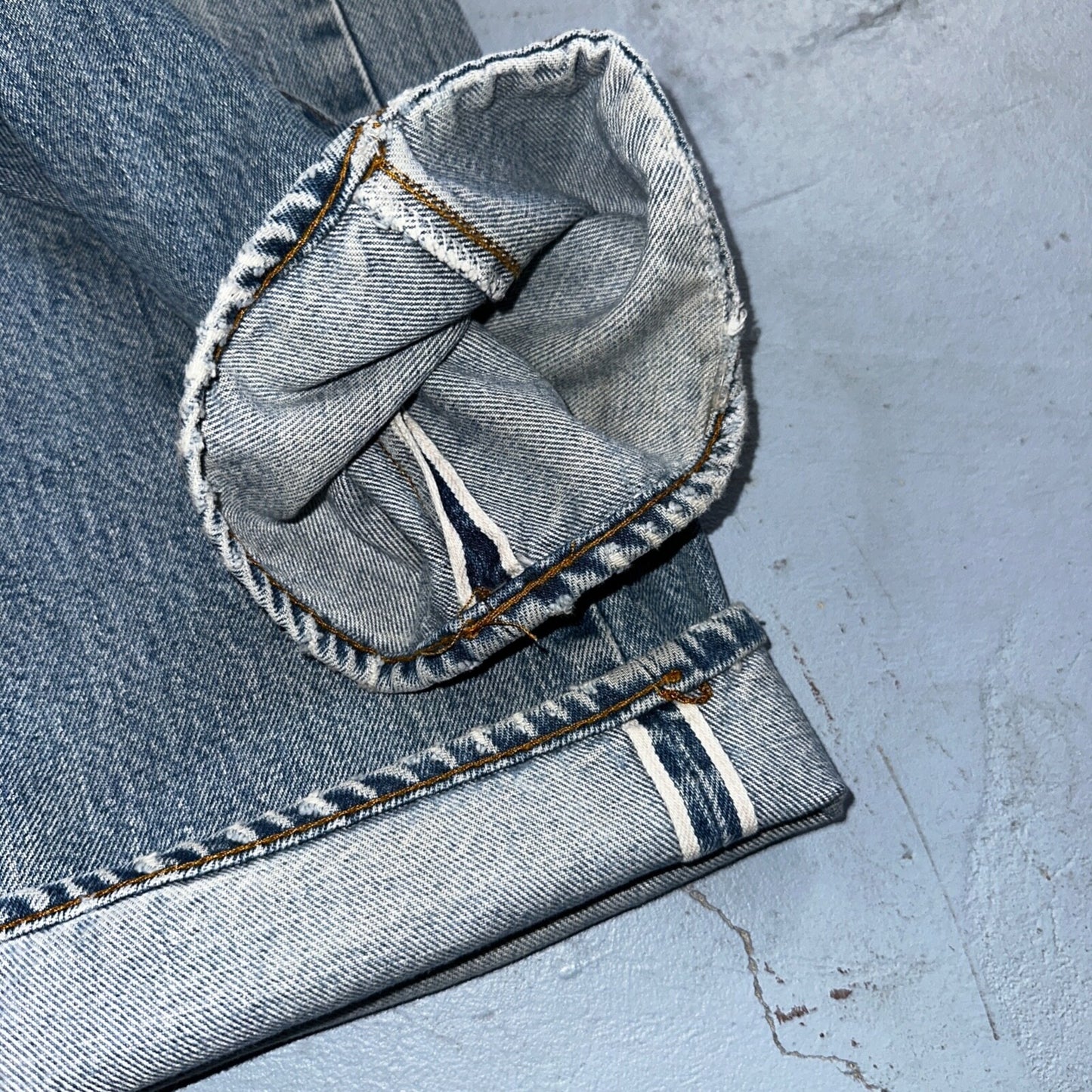 Levis 501 Vintage 80s Redline Selvedge USA XX Jeans Light Wash 34x40 Act 32x36