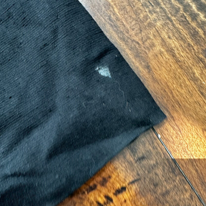 Vintage USA Rockabilly Womens Dress Skirt 60s 70s Top Black Wool Stained