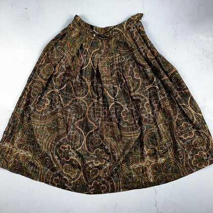 VTG Stanley Blacker Skirt 10 Plaid Wool Midi Light Academia Granny Classiccore