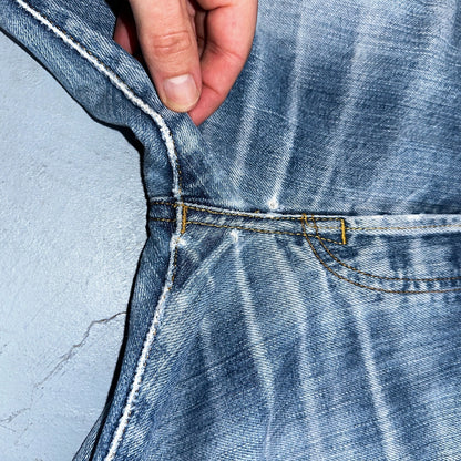 Levis 501 Vintage Y2K XX Straight Leg Jeans Blue Light Wash 33x32 Act 31x30