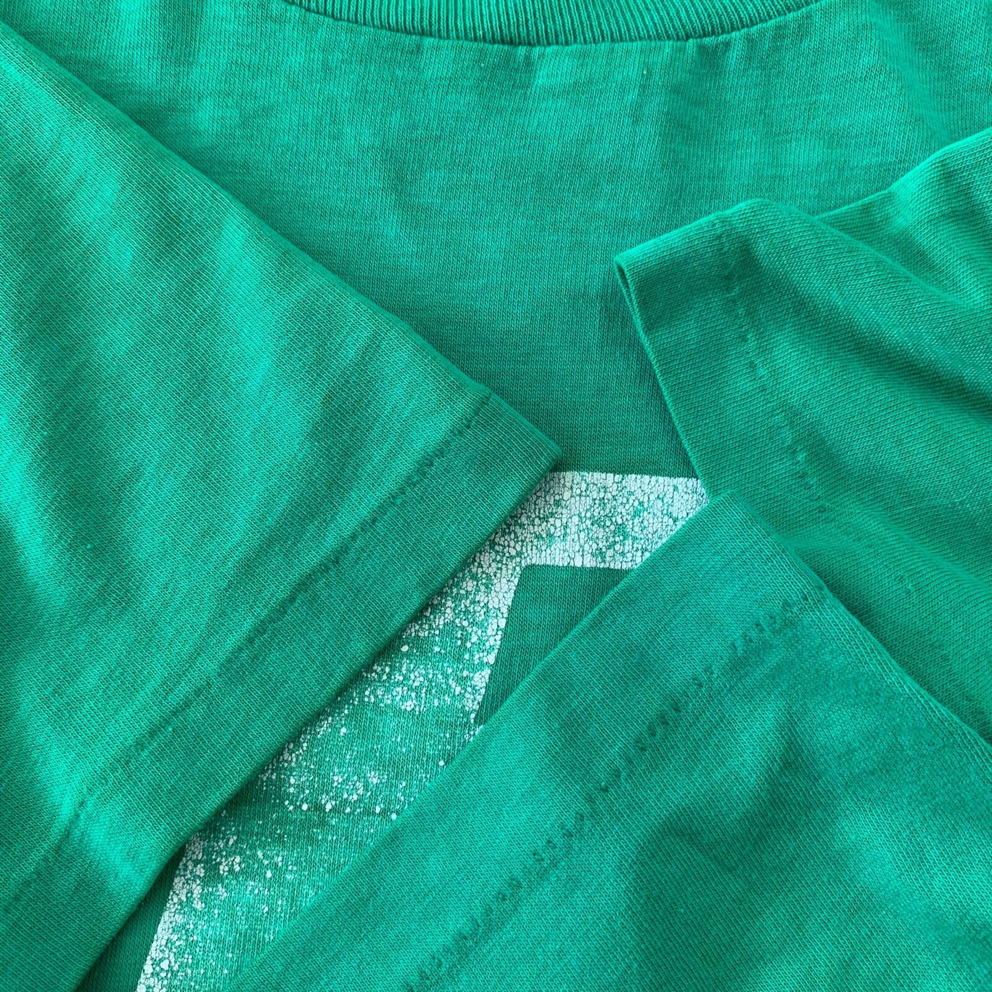 Nike Family Fitness Center FFC Vintage T Shirt 80s Single Stitch Green Sports 