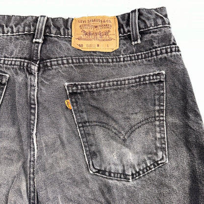 Levis 550 Vintage 90s USA Orange Tab Jeans 38x32 Black Med Wash 501 Act 36x31