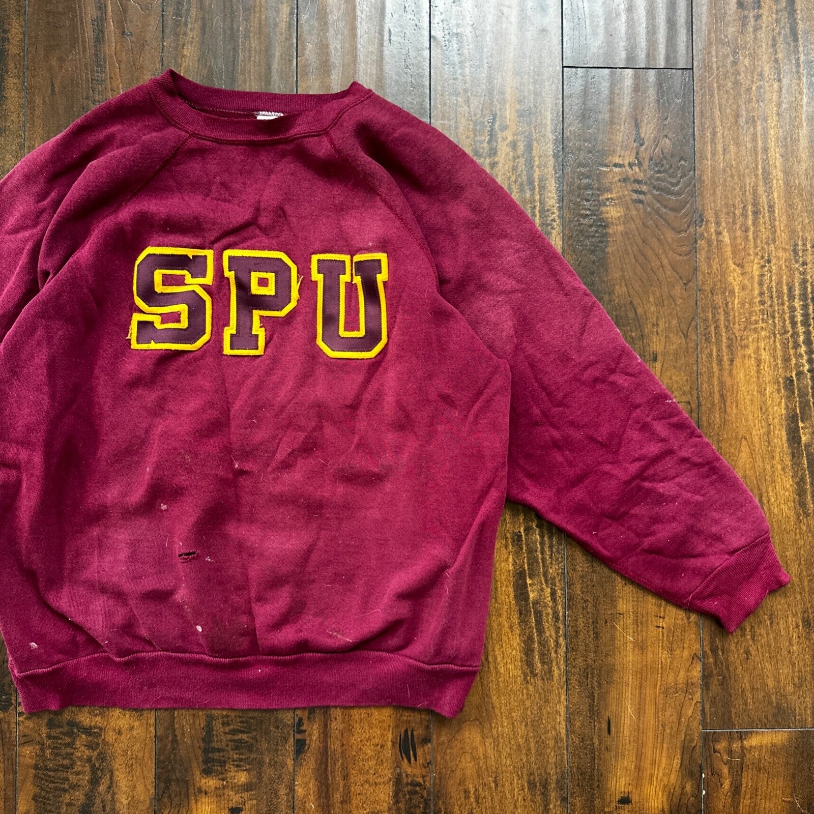 VTG SPU 80s Sports Seattle Pacific University Pullover Sweatshirt Crewneck USED