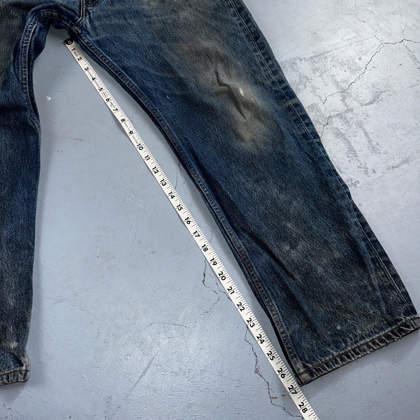 Levis 501 Vintage 90s Mexico Straight Leg Jeans 36x30 Y2K Med Wash Act 33x27