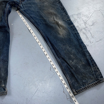 Levis 501 Vintage 90s Mexico Straight Leg Jeans 36x30 Y2K Med Wash Act 33x27