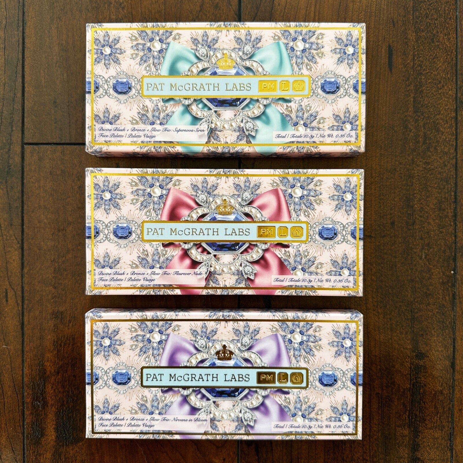 PAT McGRATH LABS Divine Blush Bronze Glow Trio FLEUREVER NIRVANA SUPERNOVA