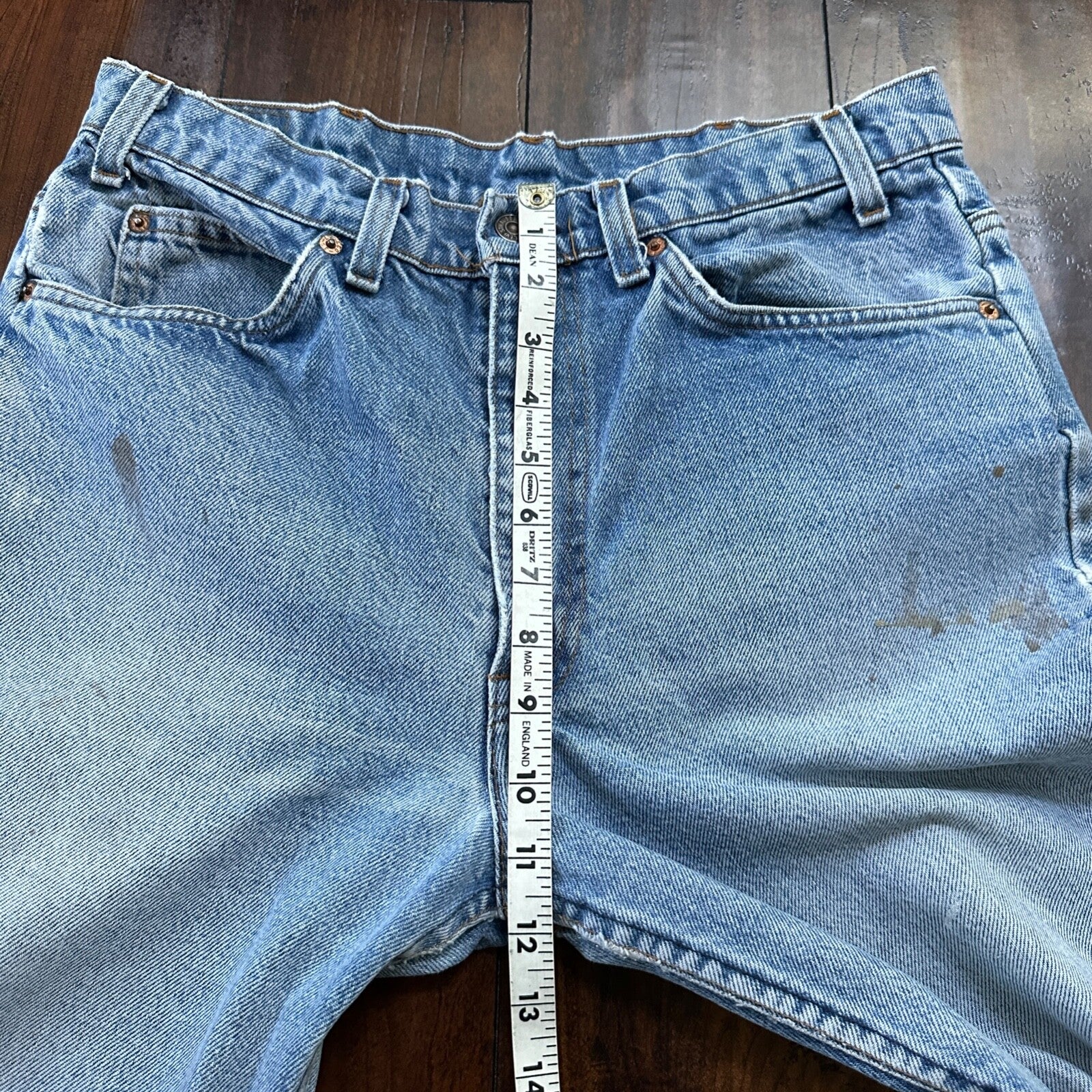 Levis 517 Vintage 80s USA Orange Tab Bootcut Flare Blue Jeans 34x31 Act 31x28