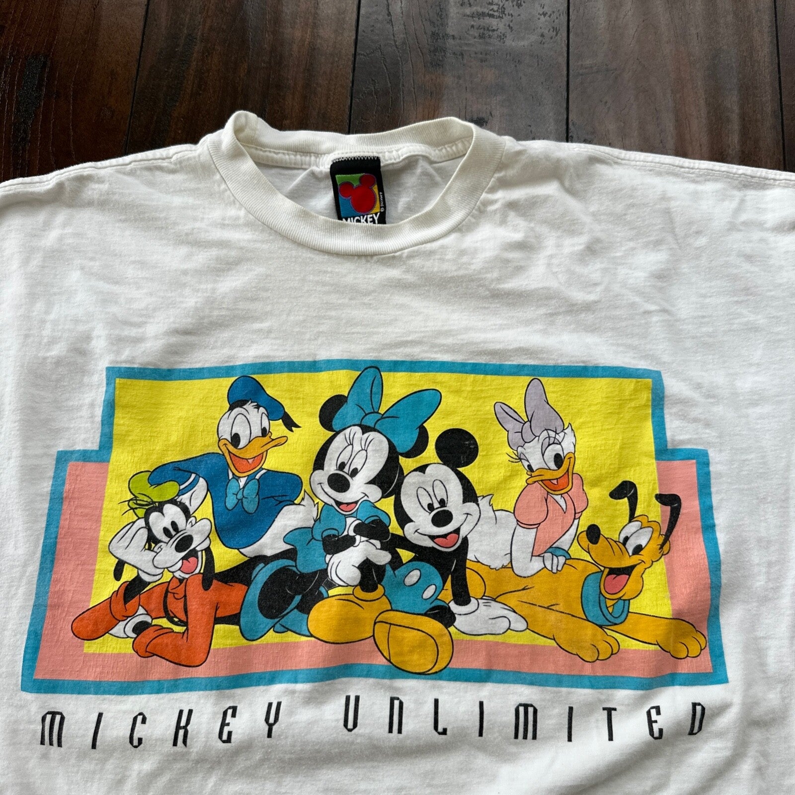 Disney Friends Mickey Unlimited Vintage T Shirt Goofy Pluto Originals 90s Y2K