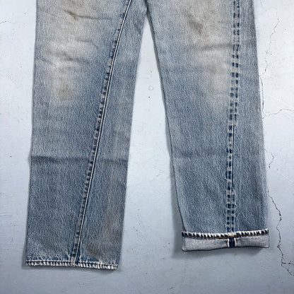 Levis 501 Vintage 80s Redline Selvedge USA XX Jeans Med Wash 32x36 Act 30x31