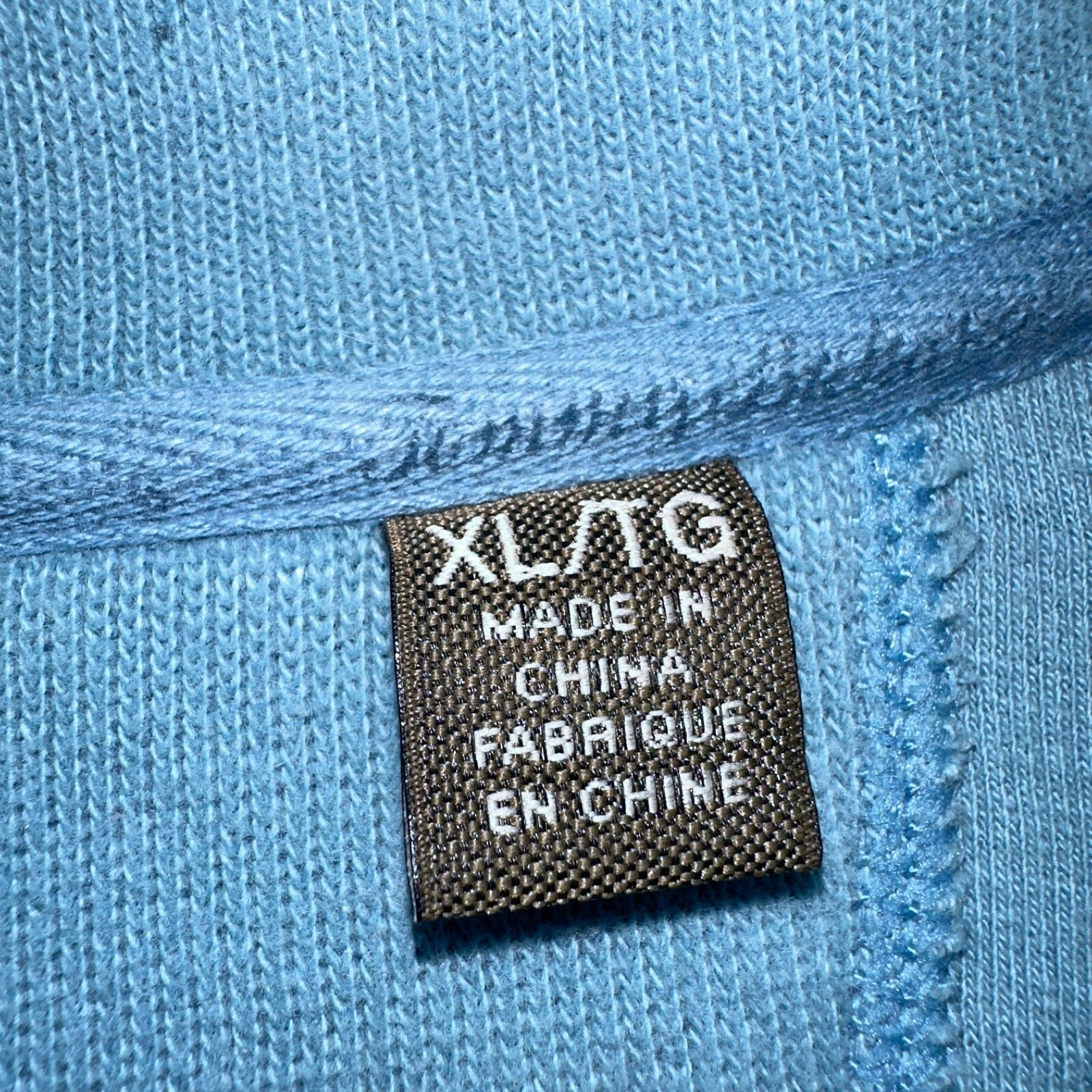 Tommy Bahama Sweater Mens XL Blue Quarter Zip Pullover Stretch Preppy Relaxed