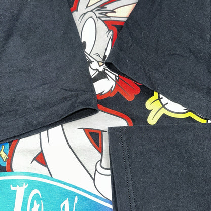 Looney Tunes Vintage T Shirt Single Stitch 90s Bugs Bunny Bird Black Graphic
