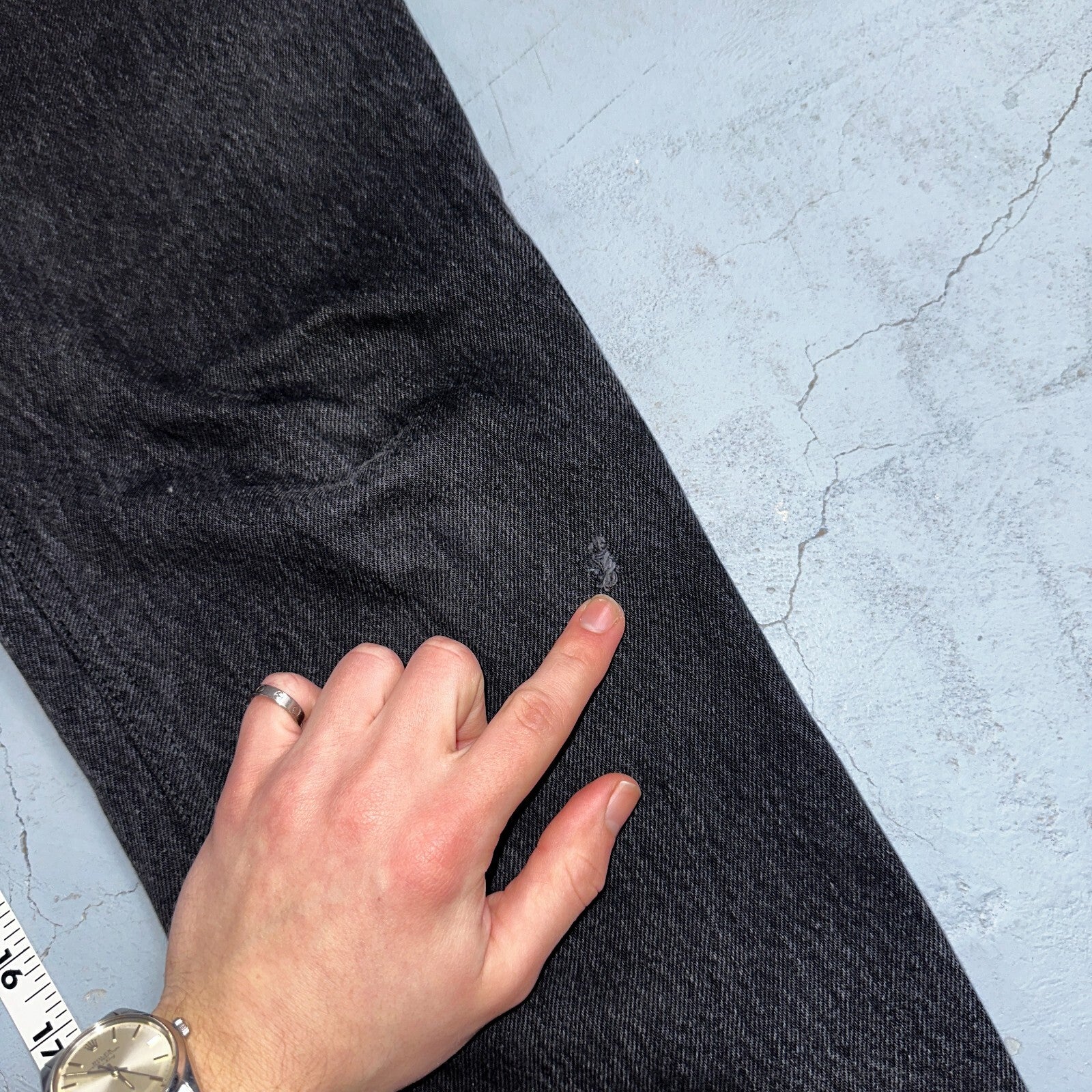 Levis 501 Vintage Y2K Mexico XX Straight Leg Jeans Black Wash 34x31