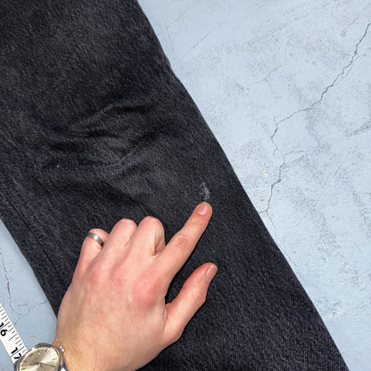 Levis 501 Vintage Y2K Mexico XX Straight Leg Jeans Black Wash 34x31