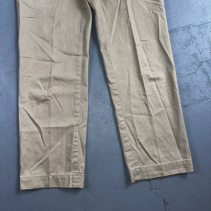 Polo Ralph Lauren Pants Mens 33x32 Suffield Chino Straight Twill Cotton Beige