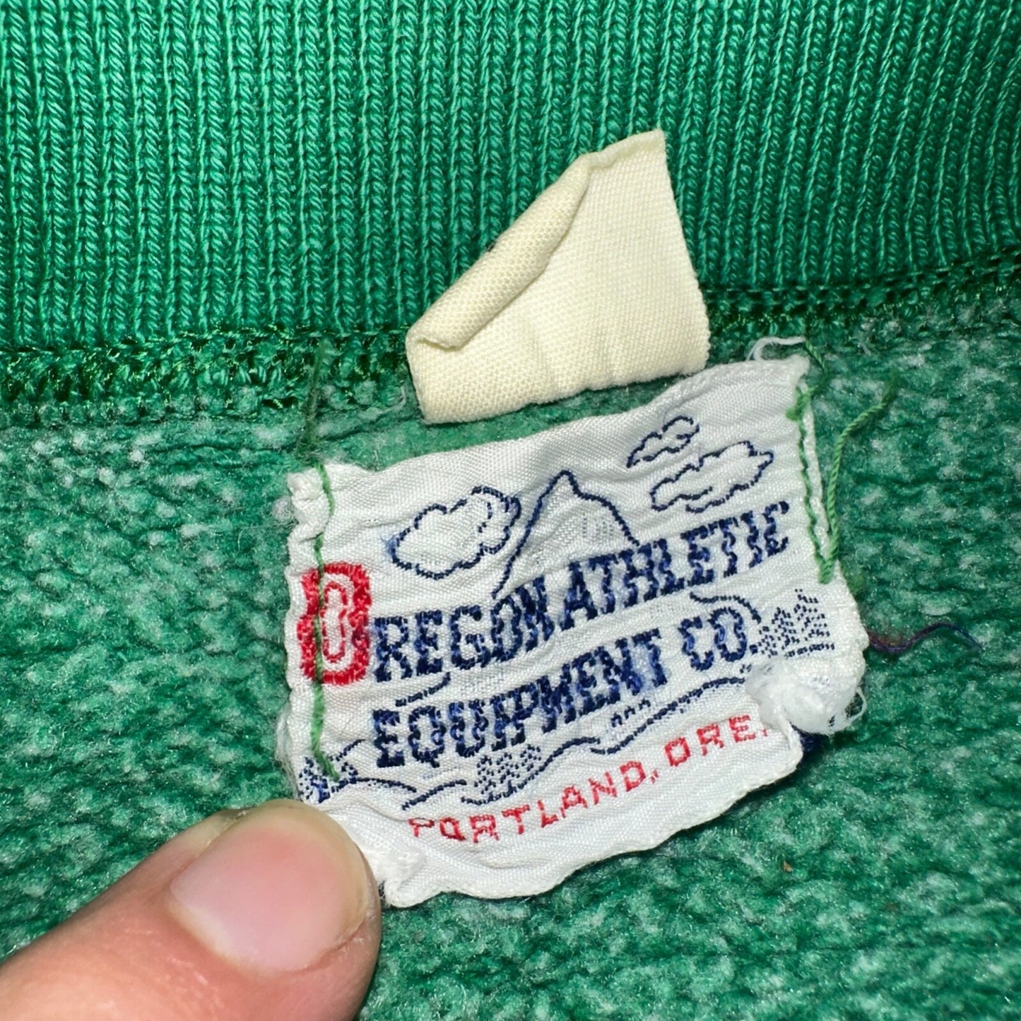 VTG 60s Oregon Track Sweatshirt Champion 1969 Drakes Rockabilly Ducks Polo Zip