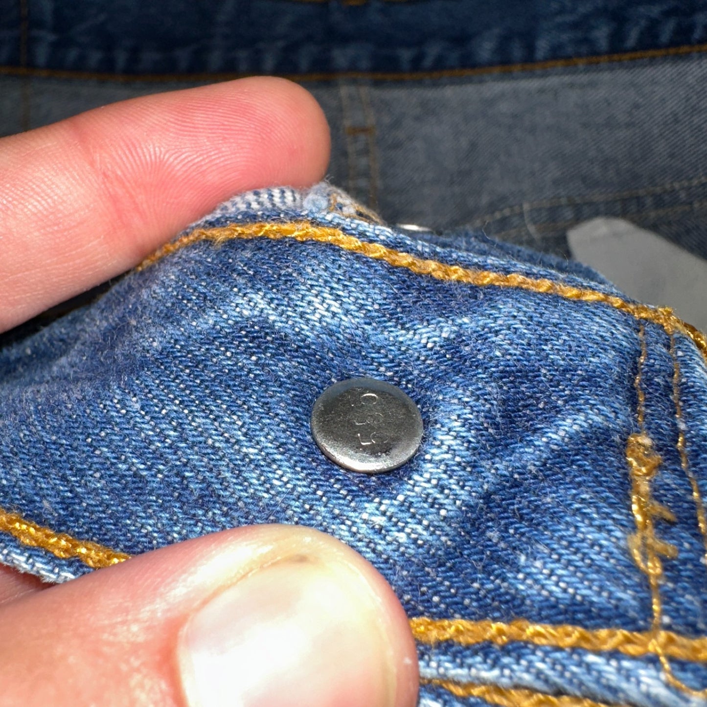 Levis 501 Vintage 90s USA XX Straight Leg Jeans Blue Med Wash 38x30 Act 36x27