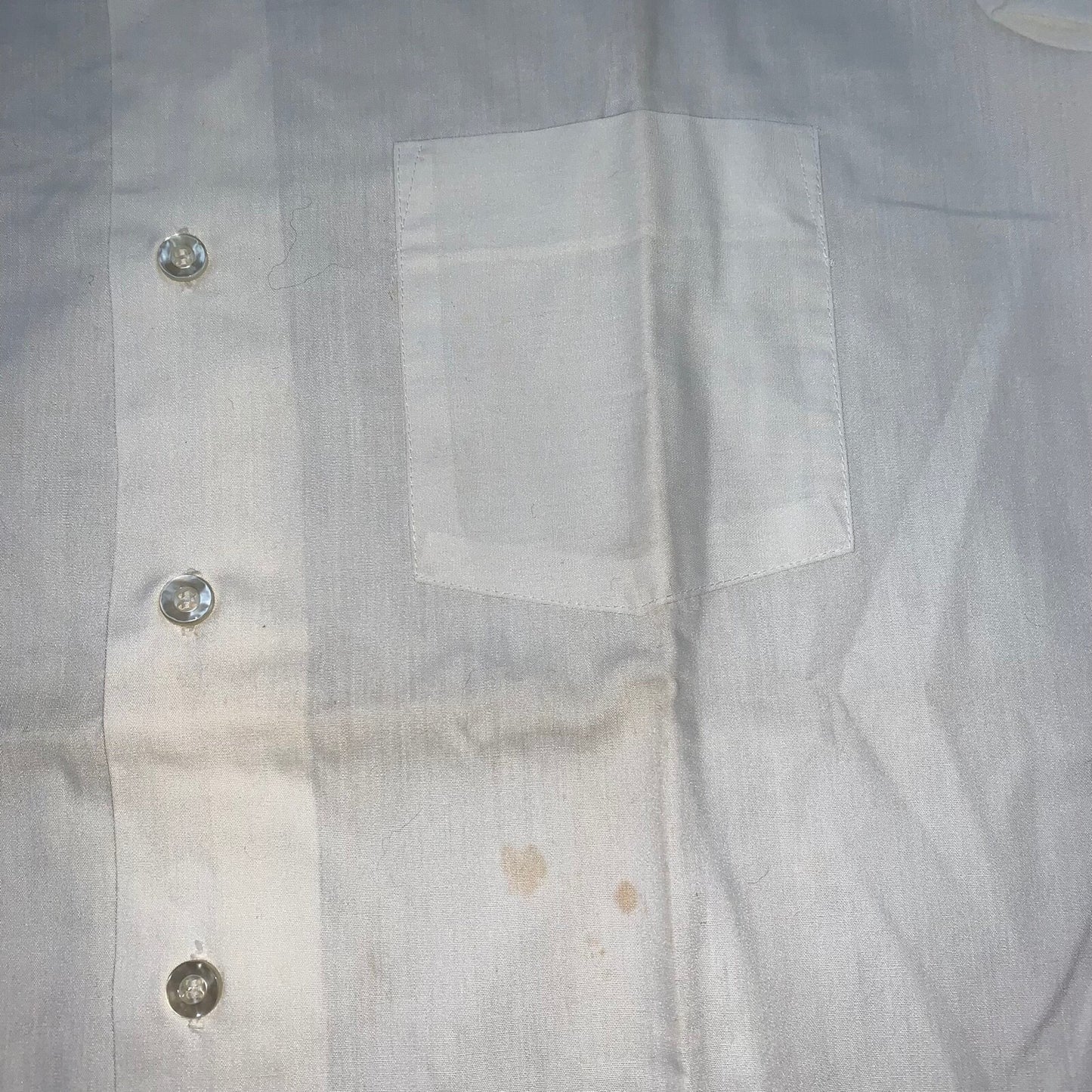 Towncraft basic White Vintage Button Down Shirt Penneys 60s 70s Sanforized