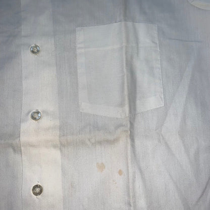 Towncraft basic White Vintage Button Down Shirt Penneys 60s 70s Sanforized