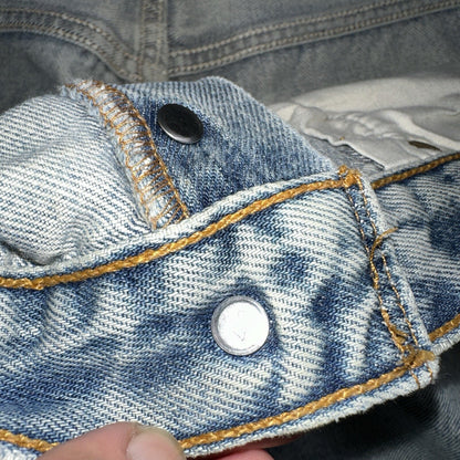 Levis 501 Vintage 90s Mexico Straight Leg Jeans 34x32 Y2K Light Wash Act 33x27