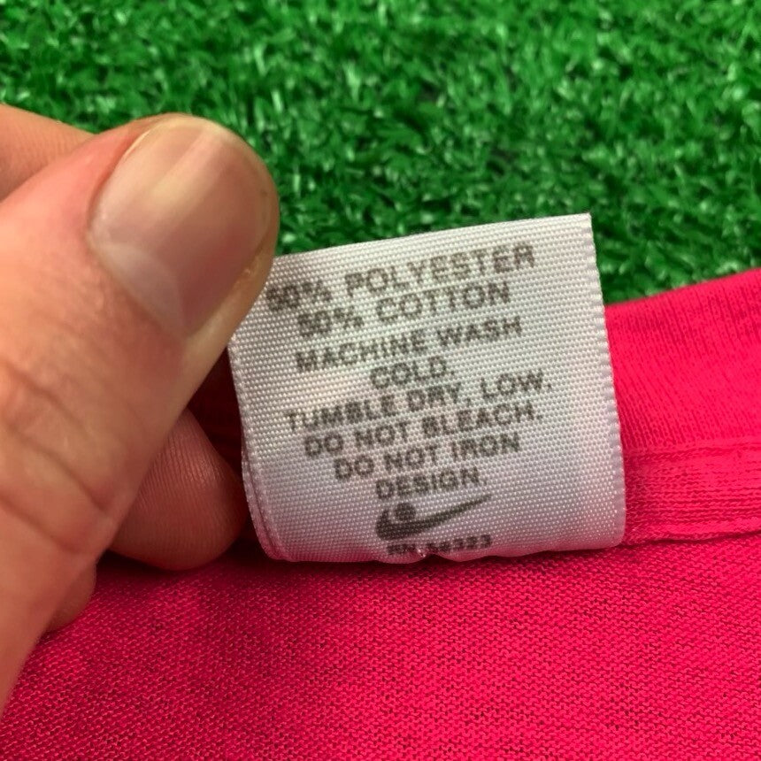 Nike Vintage T Shirt USA  Gray Tag 1989 Nashville Running Marathon Pink 80s 