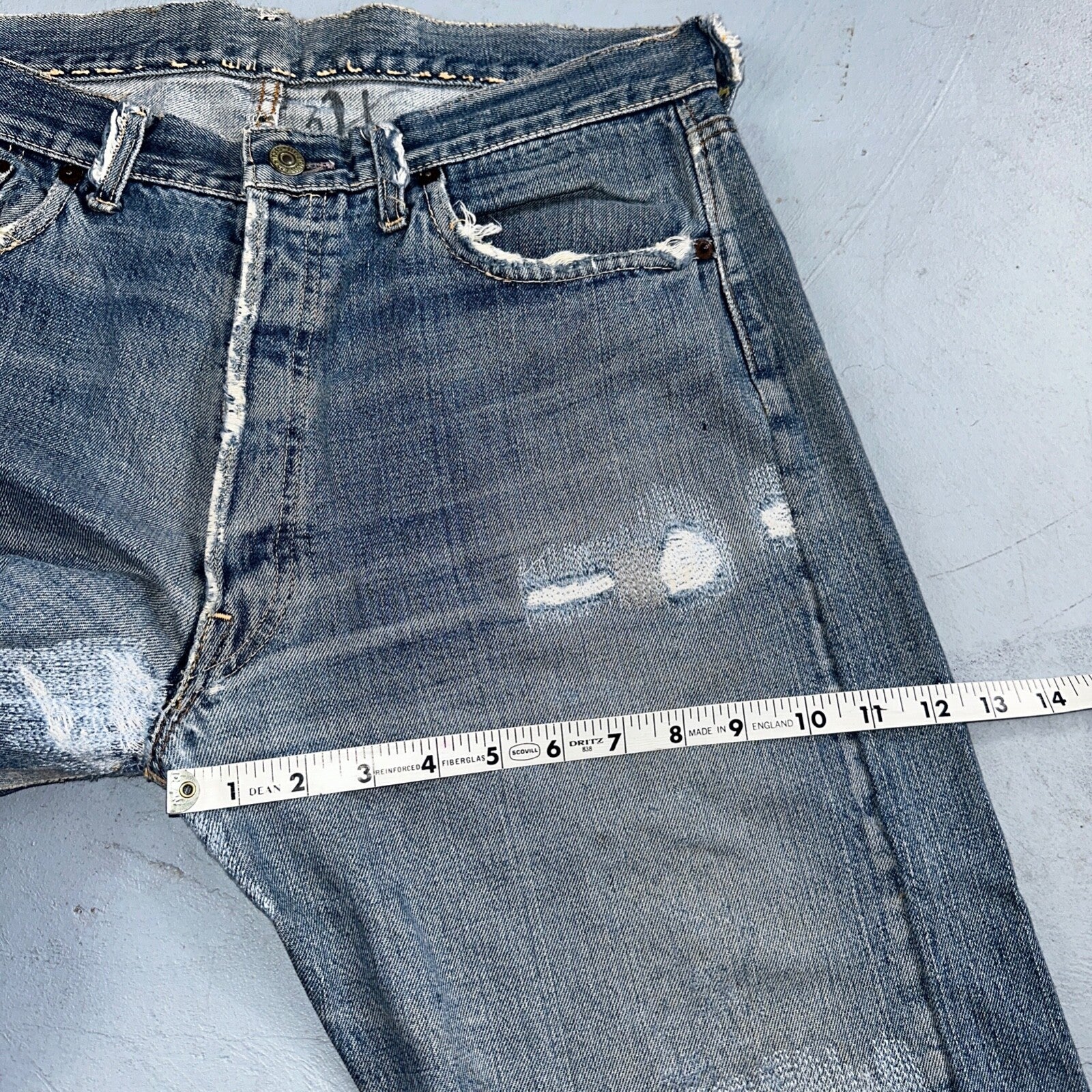Levis 501 Big E Vintage 60s Redline Selvedge USA XX 1960s Jeans 66 Act 34x28