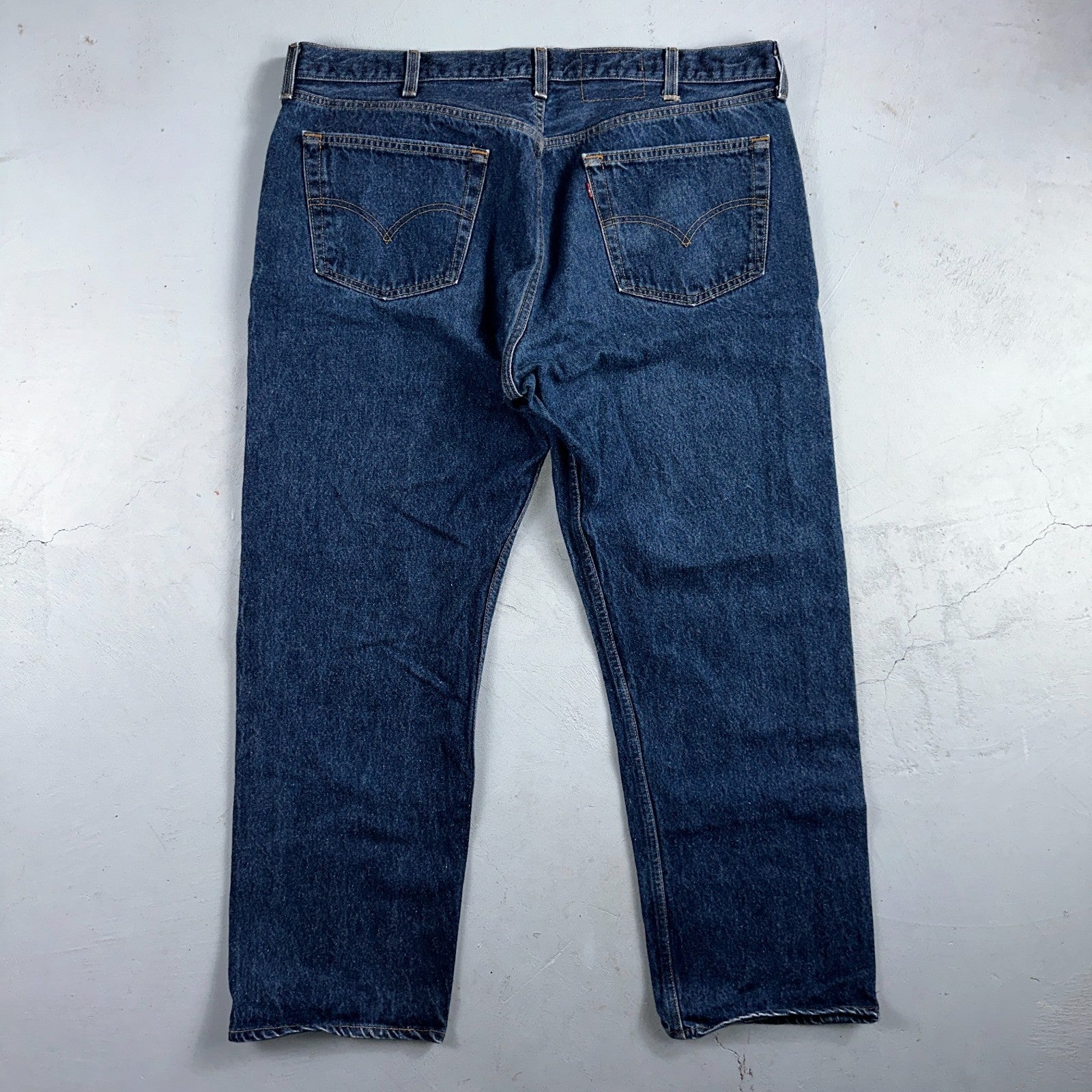 Levis 501 Vintage 90s USA XX Straight Leg Jeans Blue Med Wash 44x32 Act 40x29