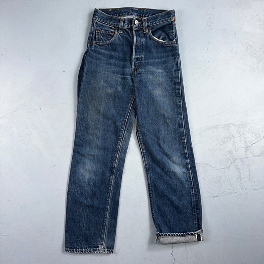 Levis 501 Big E Vintage 60s Redline Selvedge USA XX 1960s Jeans 66 Act 23x26