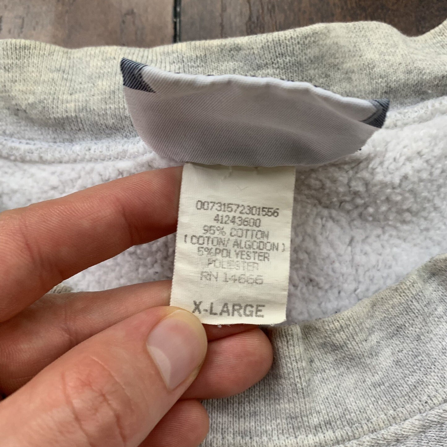 LEE UPolicy School Gray Hipster Basic Promo Rap Vintage Crewneck 90s 80s T Shirt