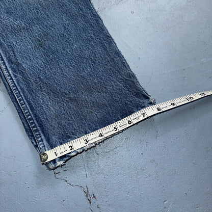 Levis 517 Vintage 80s USA Orange Tab Bootcut Flare Blue Worn Jeans Act 34x27