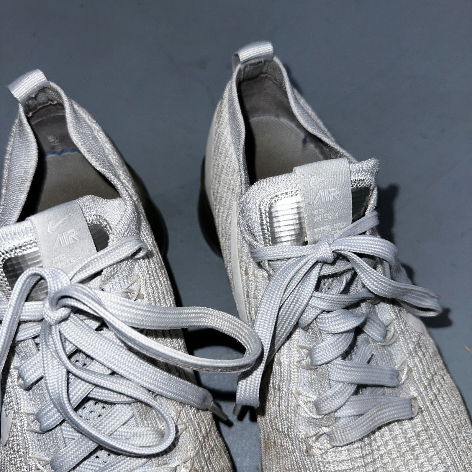 Nike Air VaporMax Flyknit 3 Pure Platinum - Mens Sz 9 - Running White Shoes