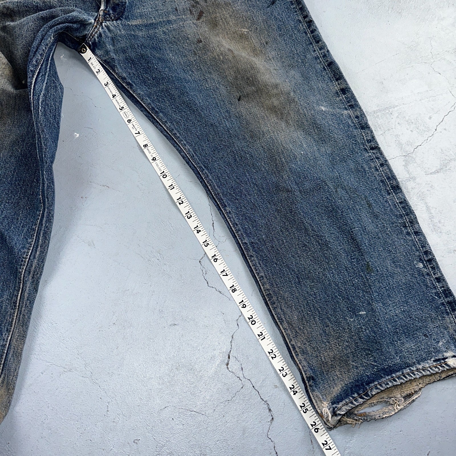 Levis 501 Vintage 70s SS Redline Selvedge USA XX Jeans Med Wash 48x30 Act 43x26