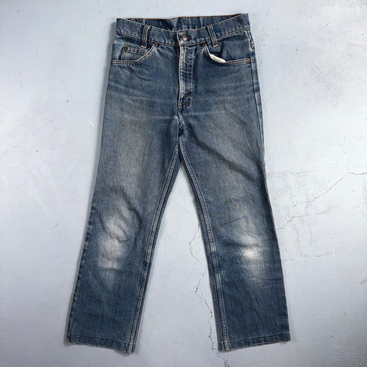 Levis 716 Vintage 80s USA Orange Tab Bootcut Flare Blue Bell Bottom Jeans 29x27