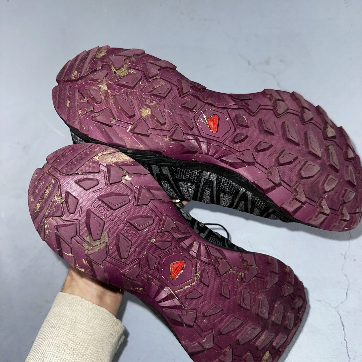 Salomon Ortholite Women's Cross Training Running Shoes - Size 7 Charcoal/Plum