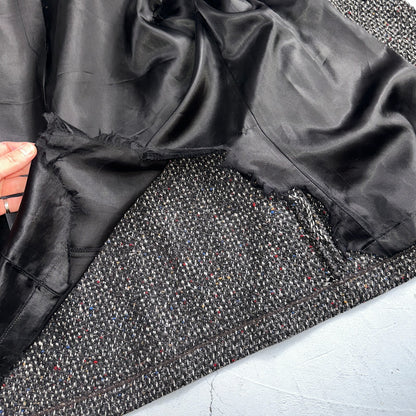 Sherwood of Ohio Jacket Pea Coat 1970s Cloak USA 70s Rockabilly Speckle Wool