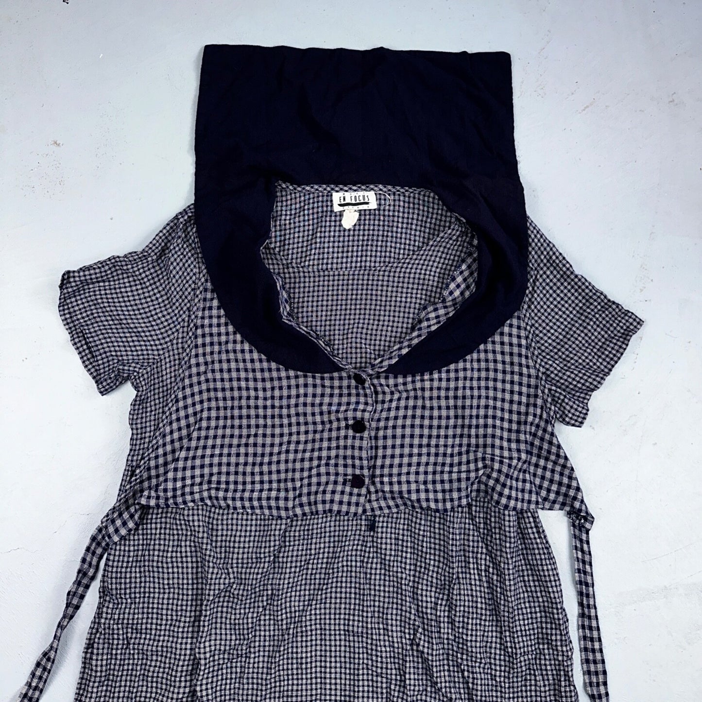 EN FOCUS STUDIO Striped Short Sleeve Side Slit Maxi Dress Blue Floral Grandmacor