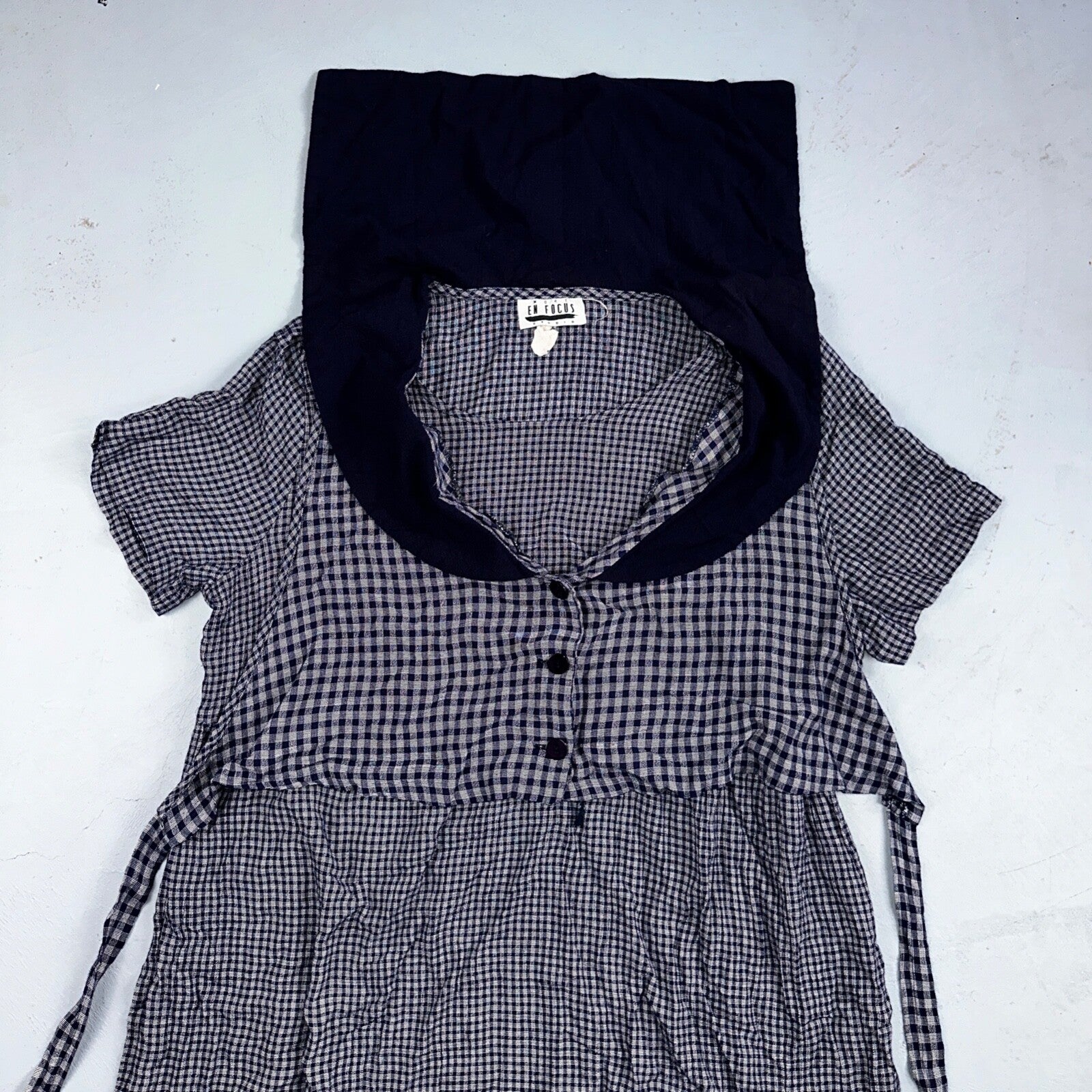 EN FOCUS STUDIO Striped Short Sleeve Side Slit Maxi Dress Blue Floral Grandmacor