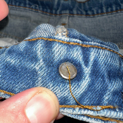 Levis 517 Vintage 80s USA Orange Tab Bootcut Flare Blue Worn Jeans Act 33x29