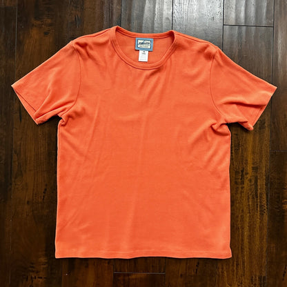 Pendleton T-Shirt Womens Size Medium Orange Short Sleeve Tee VTG Ladies Soft