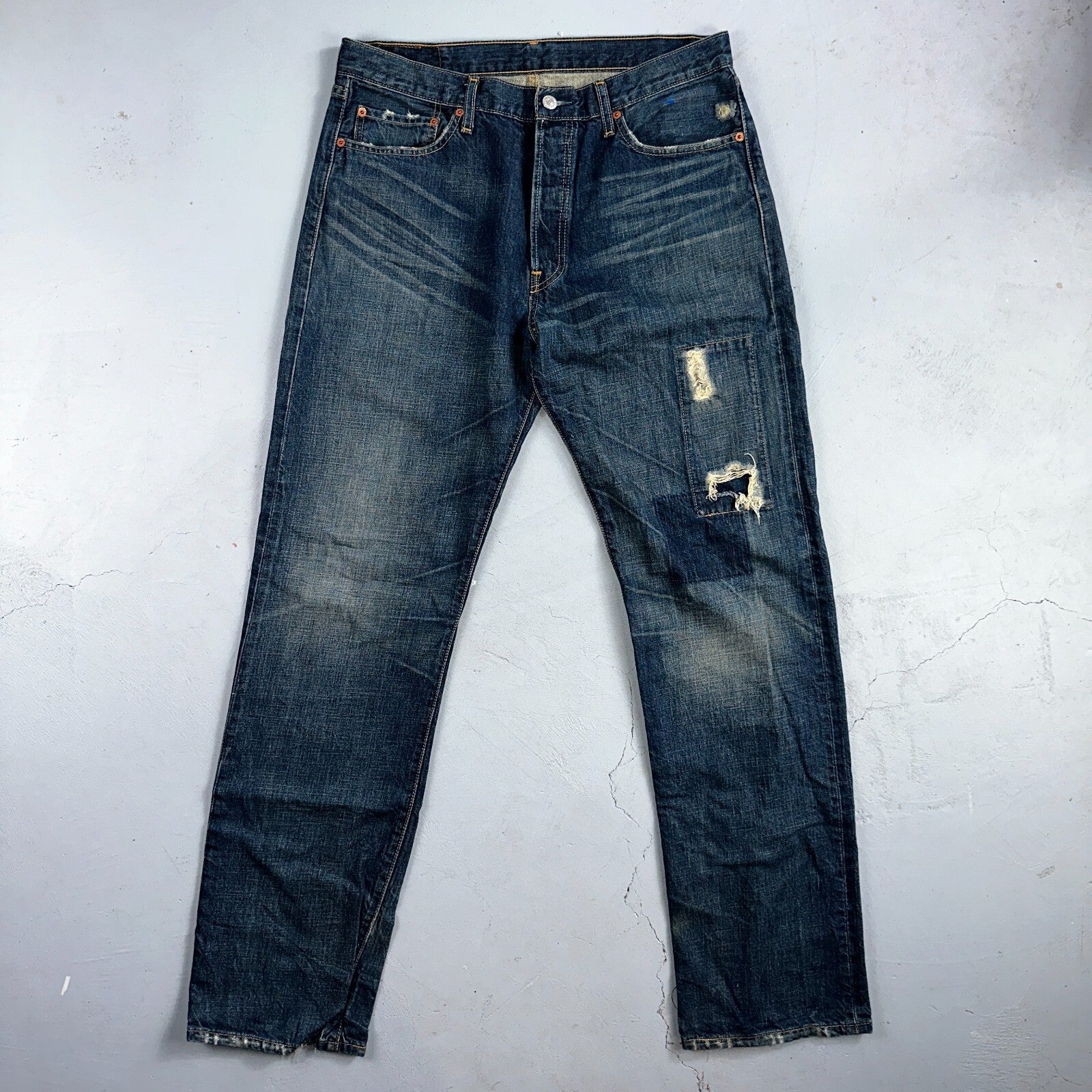 Levis 501 Vintage 90s XX Straight Leg Jeans Y2K Med Wash 34x34 Act 33x34