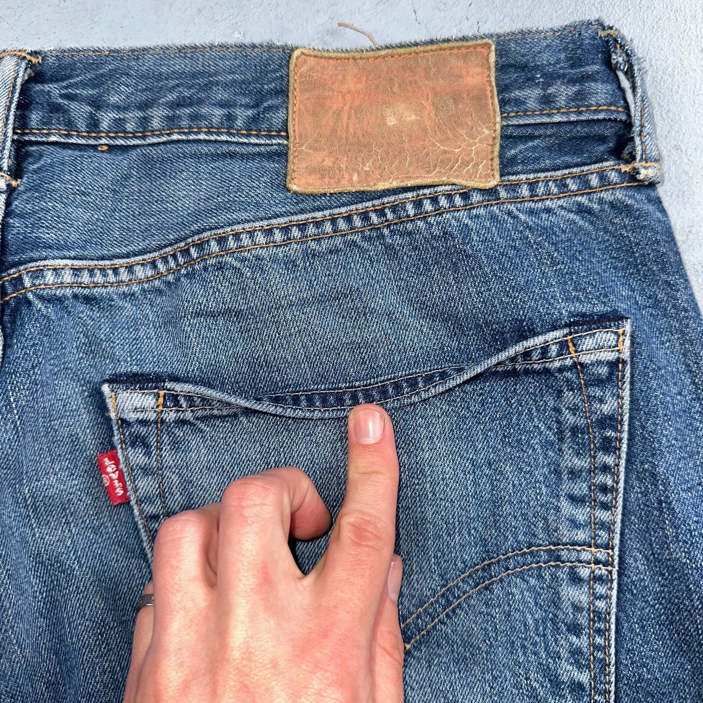Levis 501 Y2K XX Straight Leg Jeans Blue VTG Med Wash 36x34 Act 35x33