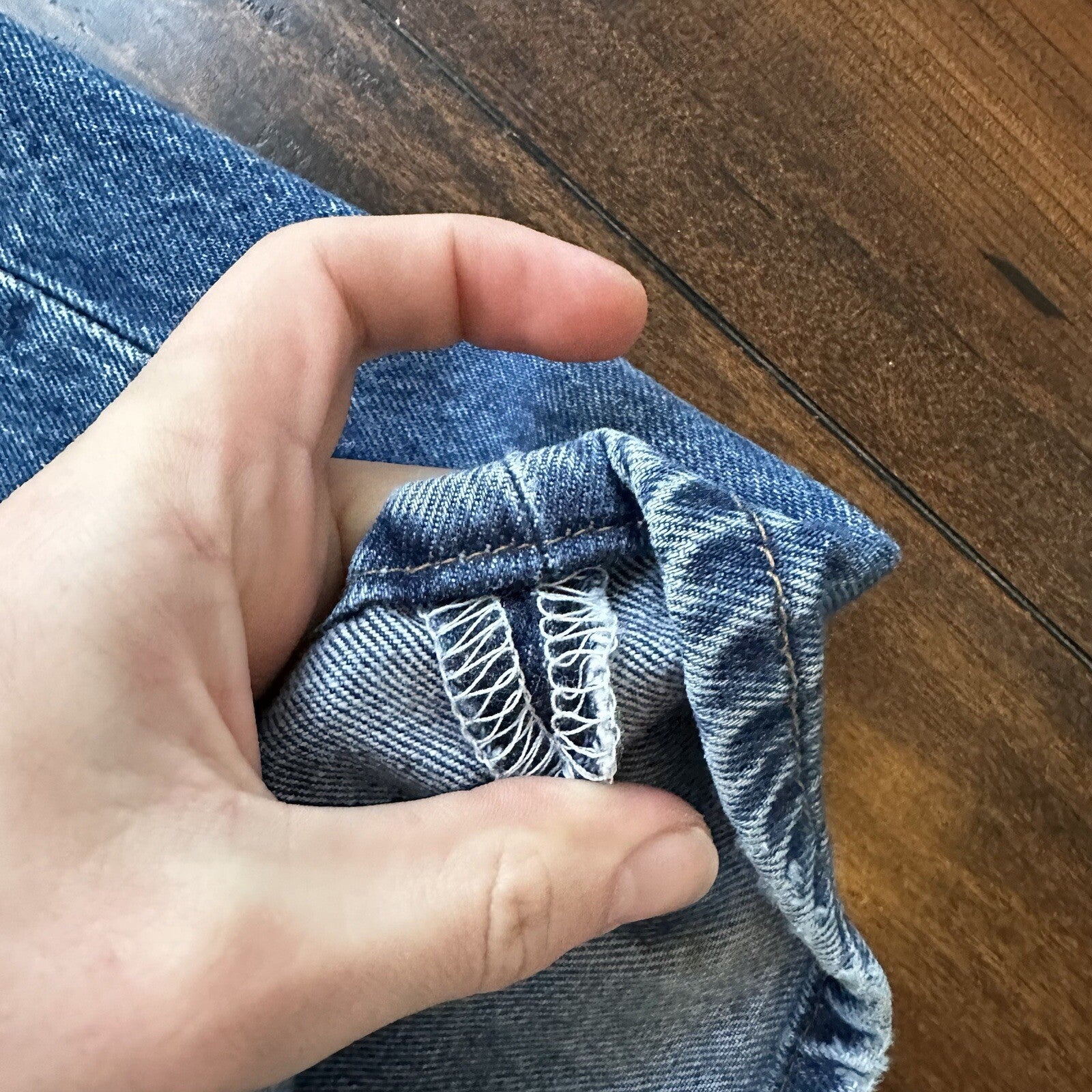 Vintage Y2K 90s Levis 501 XX Button Fly Light Wash 40x30 Jeans Act 36x26