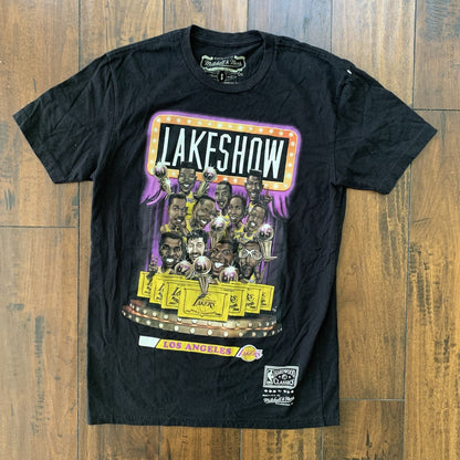 Mitchell & Ness LA Lakers 80’s Team Lake Show Hardwood Classics Shirt VTG Kobe