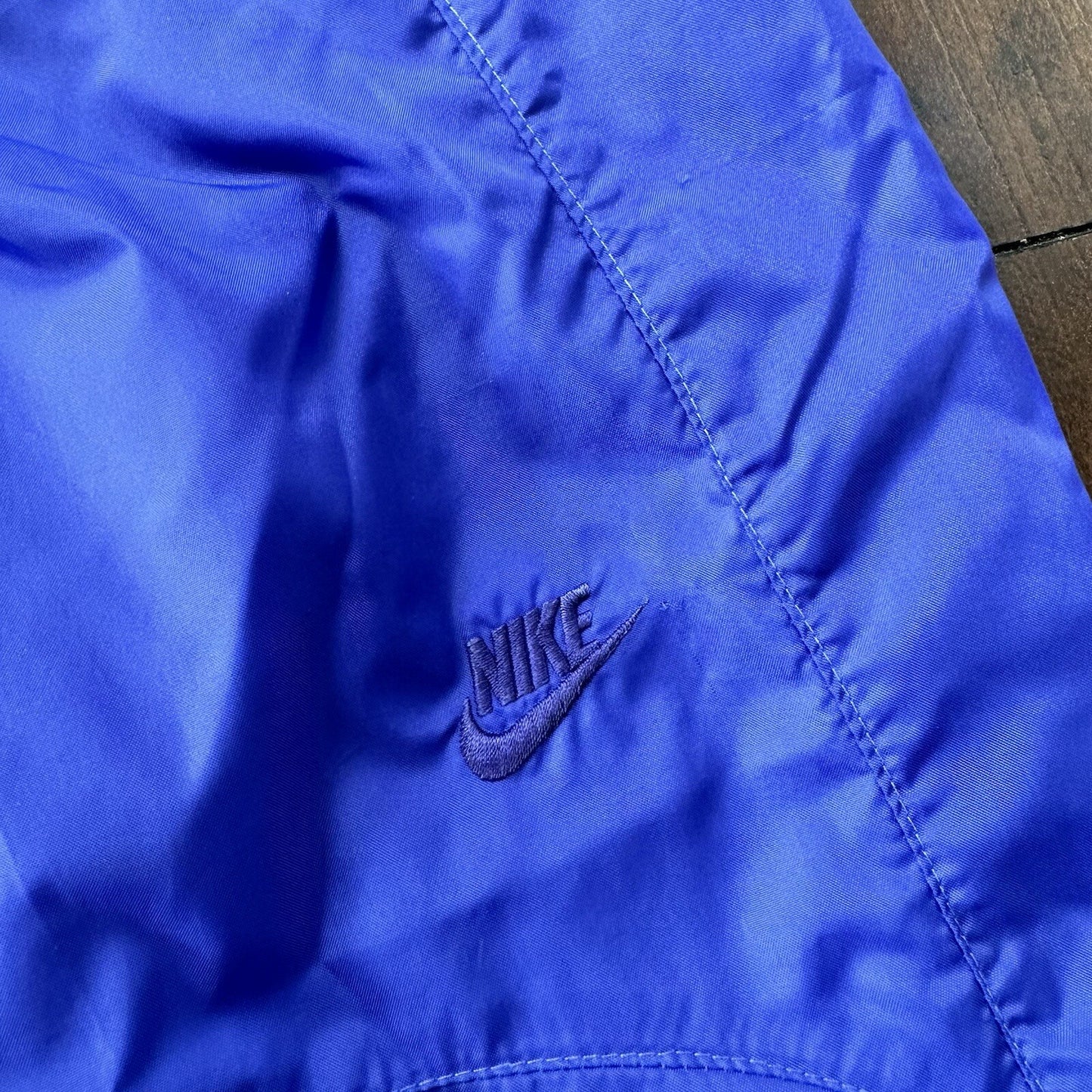 Nike Vintage 90s Gray Tag Windpants Track Pants Ankle Zip Unlined Purple L Women