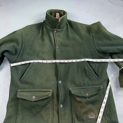 VTG Codet Wool Jacket Mackinaw Hunting Reversible Green Orange Outdoor Men’s L