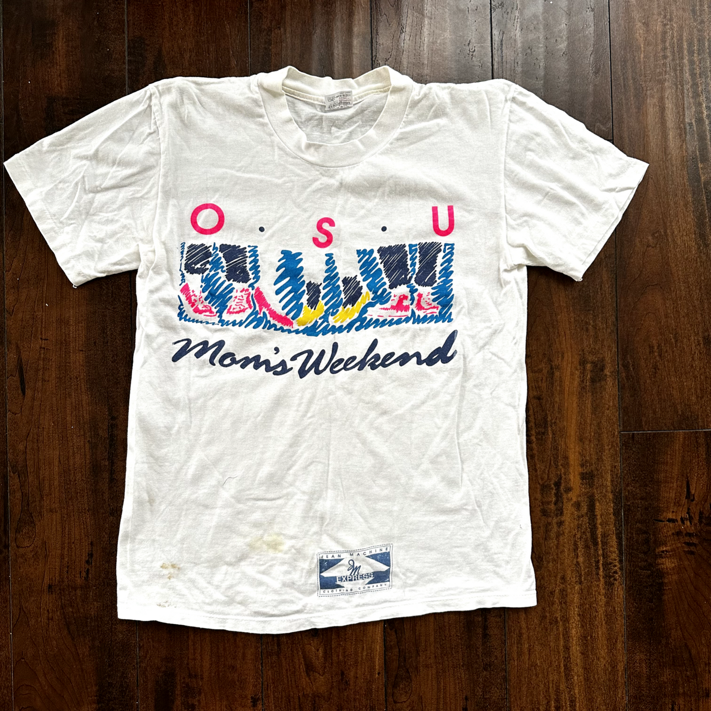 OSU Moms Weekend Vintage T Shirt Single Stitch Express Cool Sneakers Running