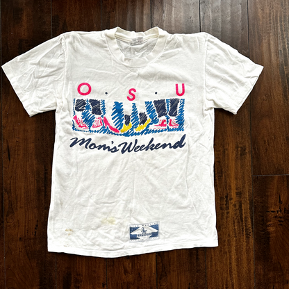 OSU Moms Weekend Vintage T Shirt Single Stitch Express Cool Sneakers Running