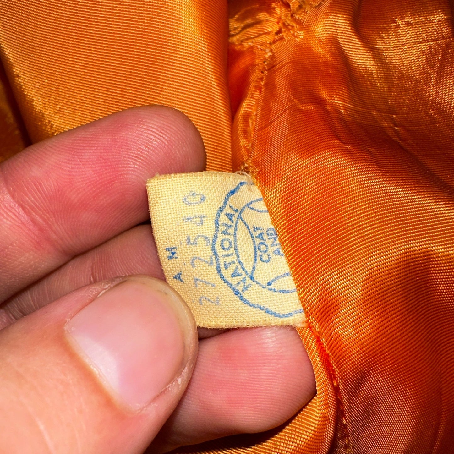 Vintage Lassie Junior Orange Wool Coat Mod 60s Button Up Retro Rockabilly S