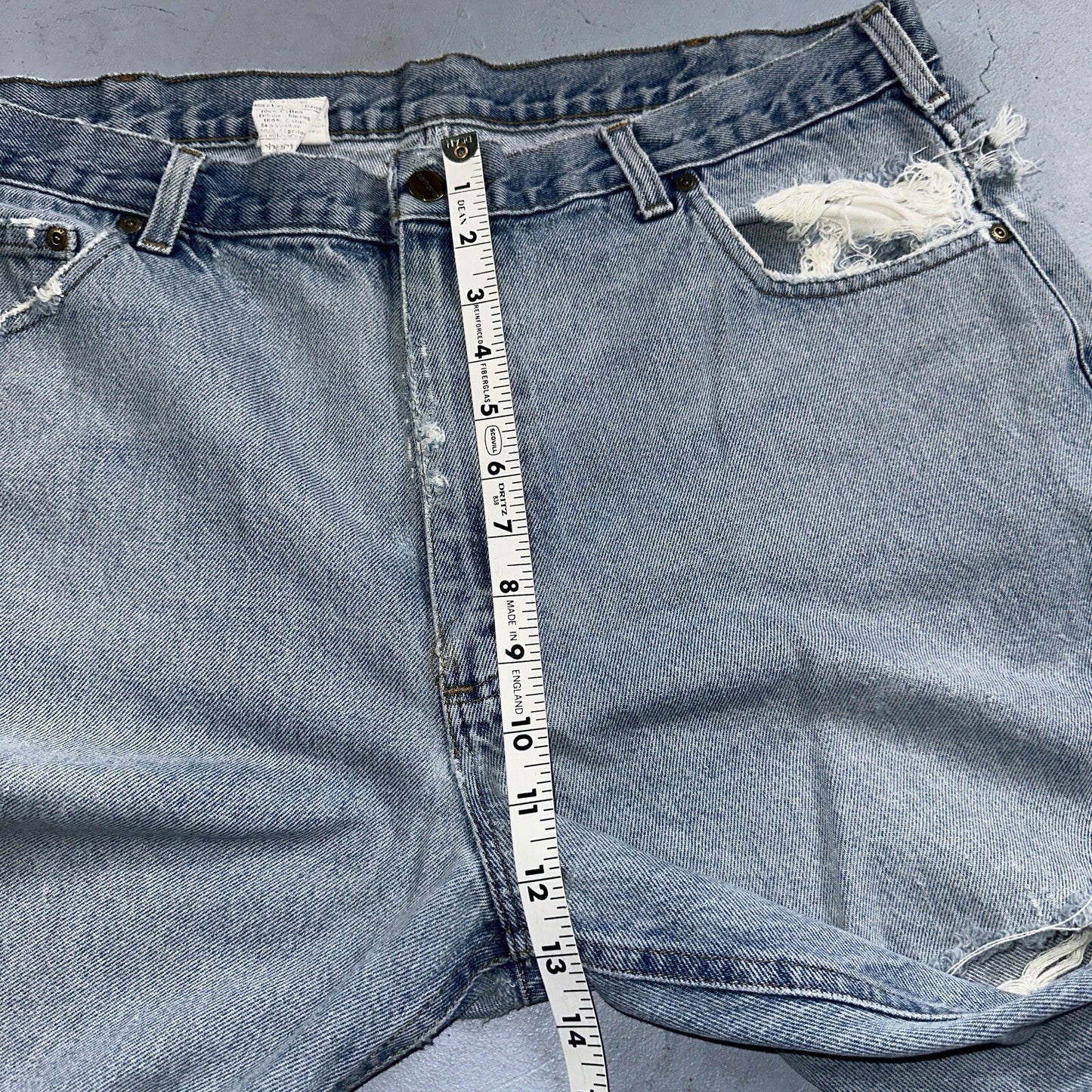 Carhartt B17 DST Relaxed Fit Denim Blue Jeans Mens 40x32 Workwear Denim