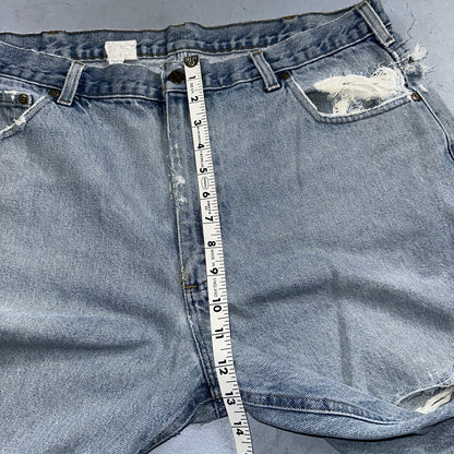 Carhartt B17 DST Relaxed Fit Denim Blue Jeans Mens 40x32 Workwear Denim