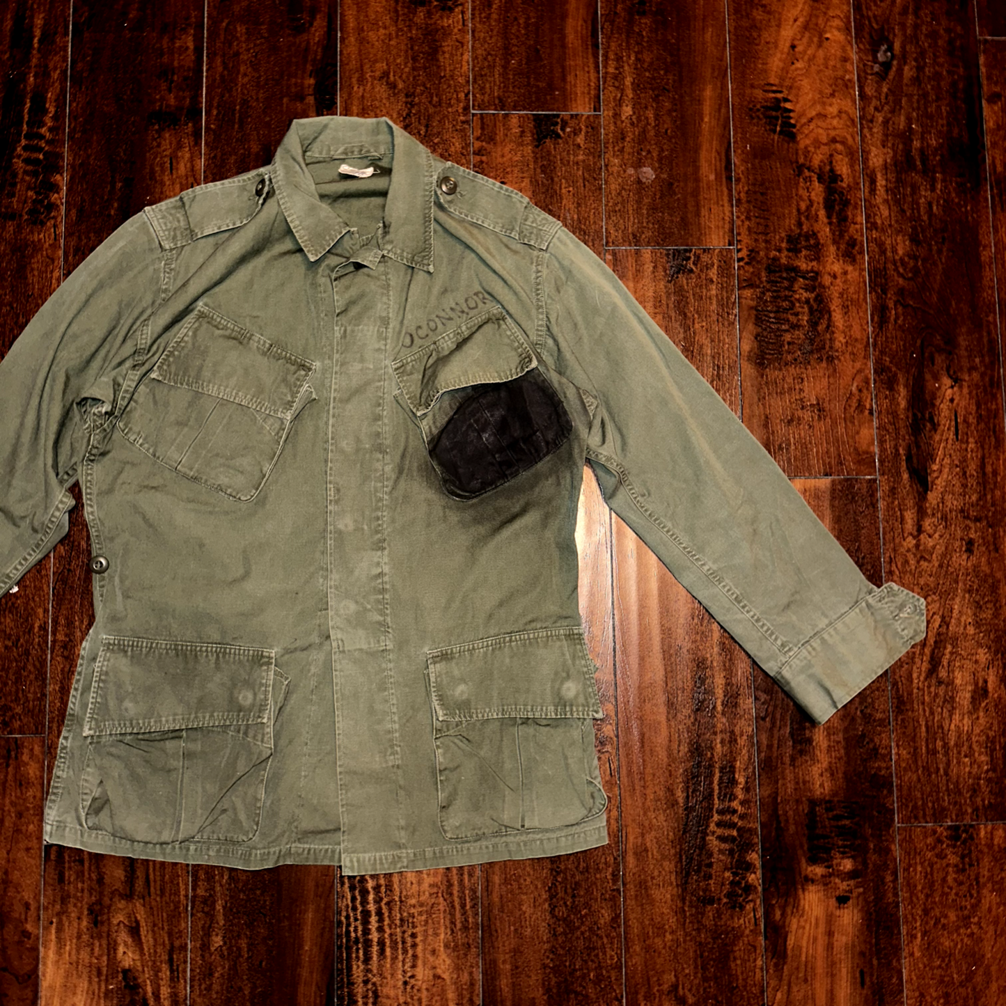 Vintage USMC 60s Vietnam US Army Military M-65 Field Coat Jacket Stencil DSA